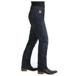 Cinch Silver Label Series Jeans, 38 in, 30 in L, Dark Stonewash, Slim, Straight, Non-Stretchable