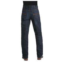 Cinch Silver Label Series Jeans, 38 in, 30 in L, Dark Stonewash, Slim, Straight, Non-Stretchable