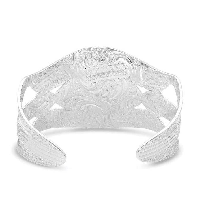 Montana Silversmiths Courage & Strength Feather Cut-Out Cuff Bracelet
