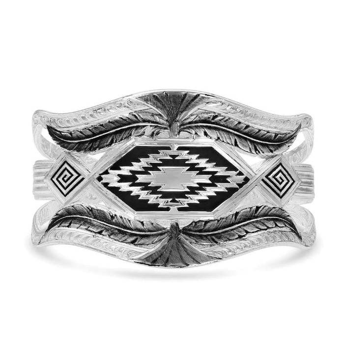 Montana Silversmiths Courage & Strength Feather Cut-Out Cuff Bracelet
