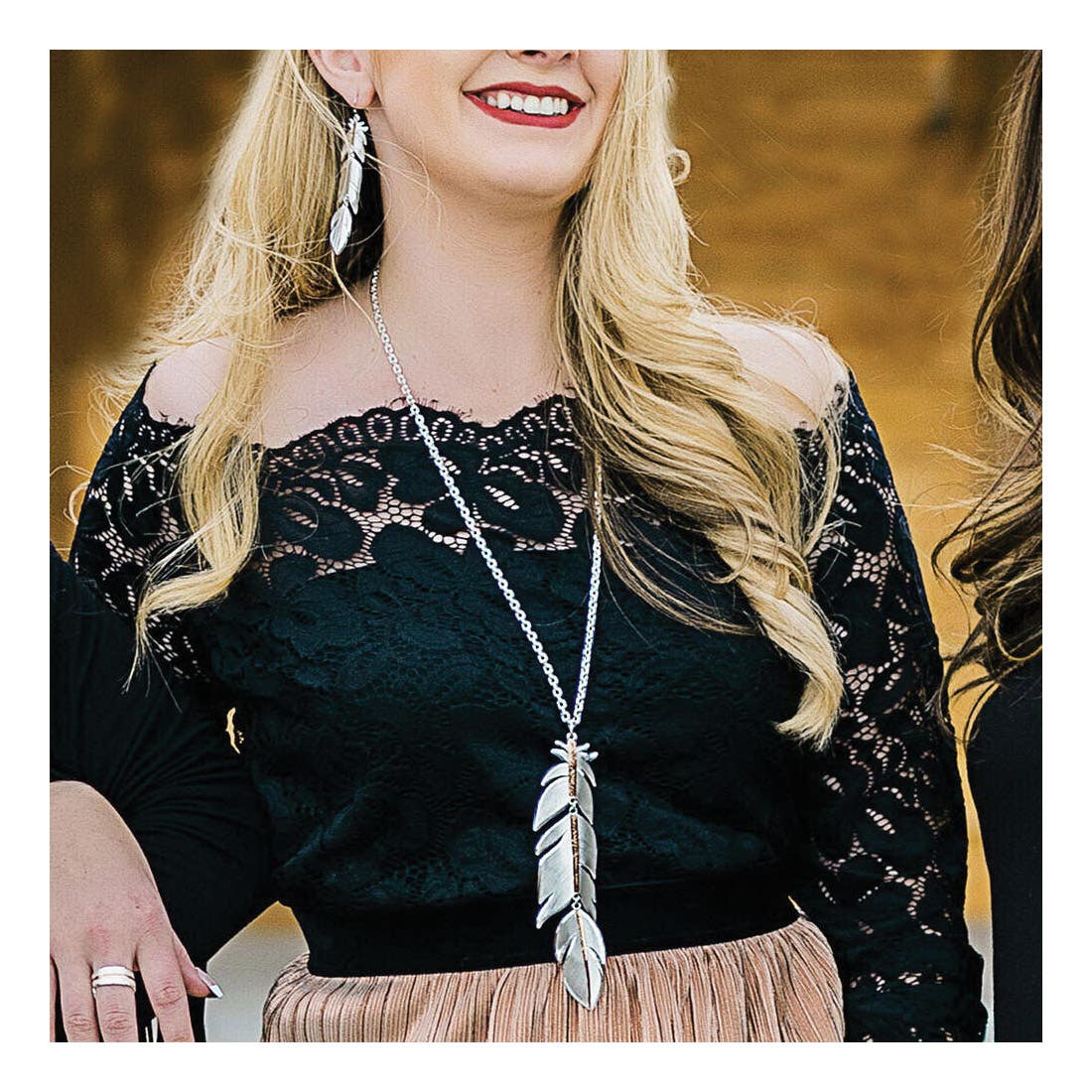 Montana Silversmiths Rose Gold Plume Feather Earrings
