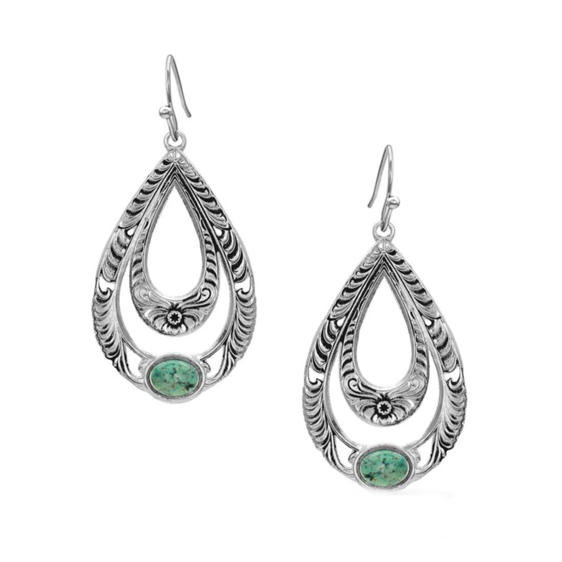 Montana Silversmiths Hidden Canyon Turquoise Earrings