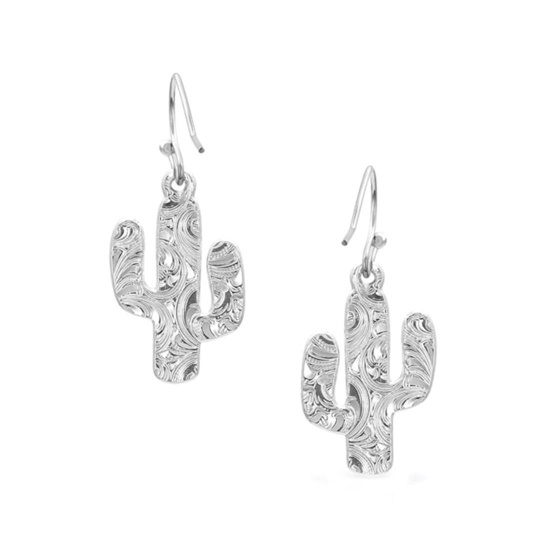 Montana Silversmiths Desert Full Moon Cactus Earrings