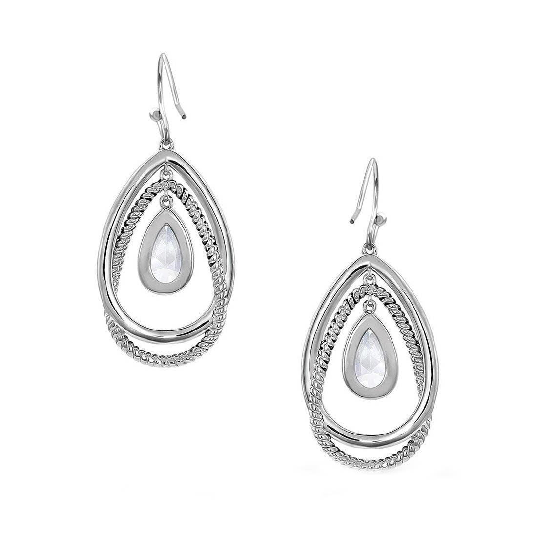 Montana Silversmiths Opal Ribbons Teardrop Earrings