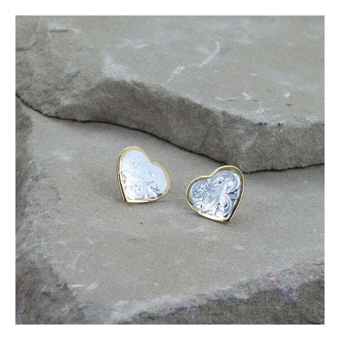 Montana Silversmiths Classic Montana Heart Earrings