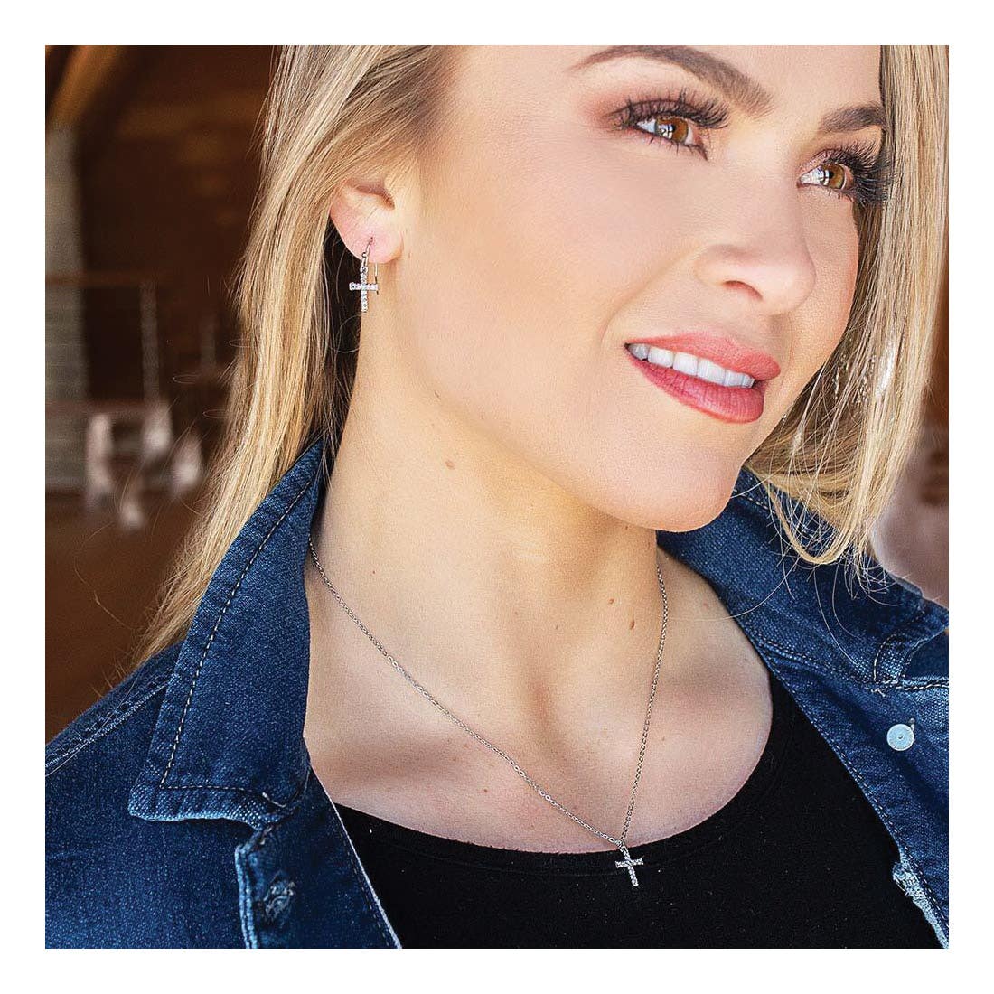Montana Silversmiths Unwavering Cross Jewelry Set