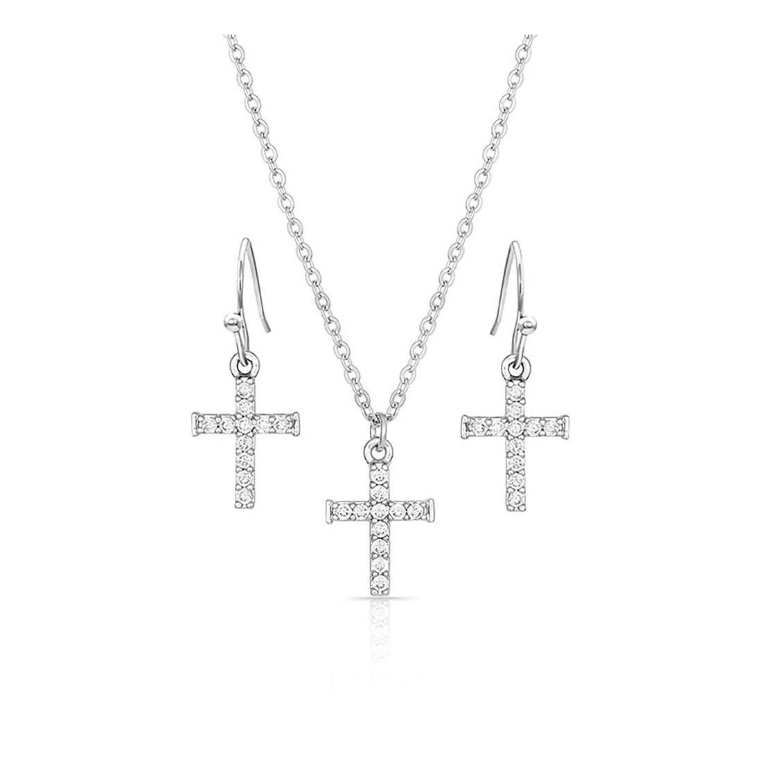 Montana Silversmiths Unwavering Cross Jewelry Set