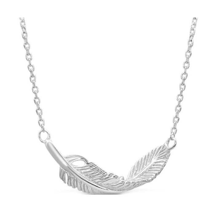 Montana Silversmiths Turning Feather Pendant Necklace