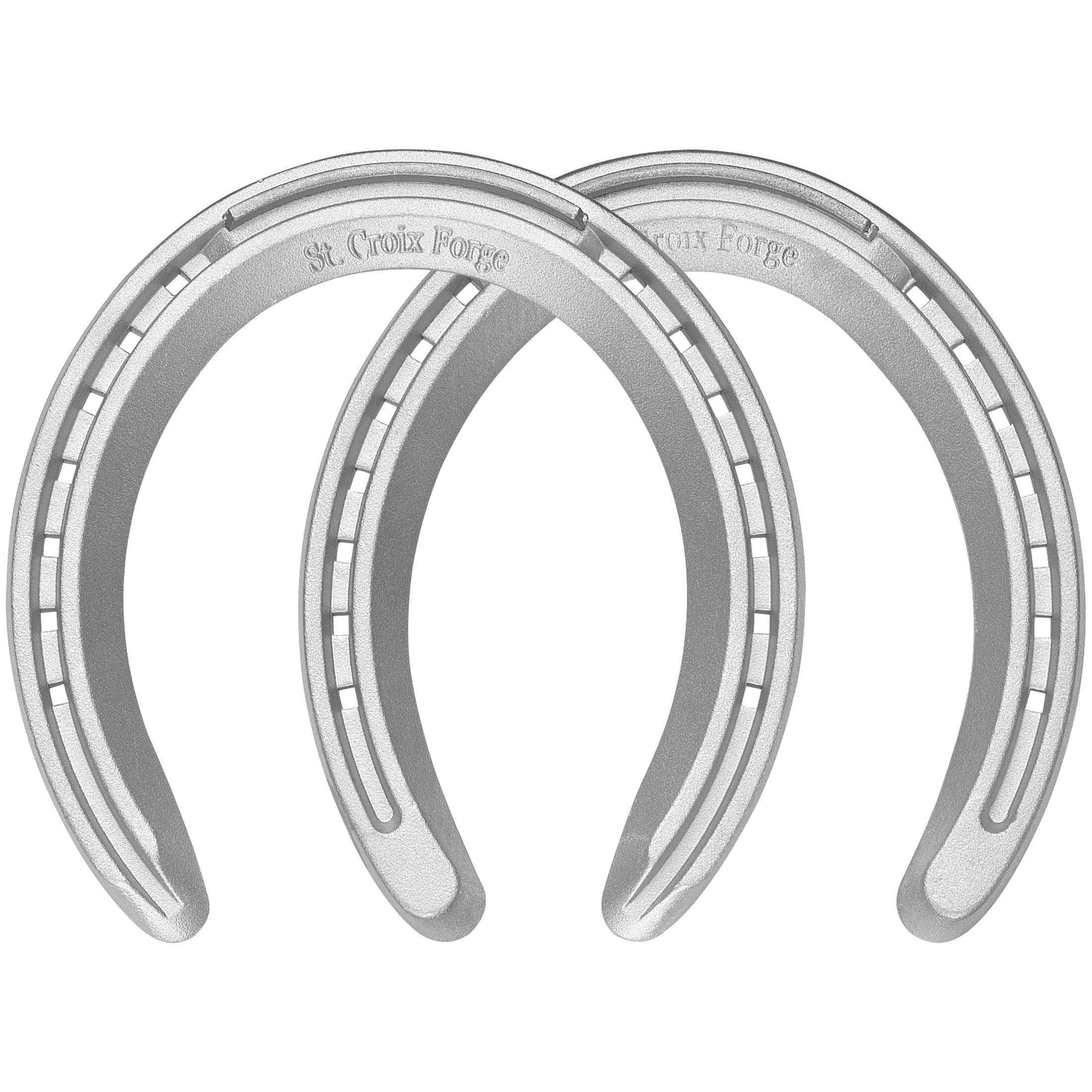 St. Croix Forge 776178 Toe Grab Horseshoe, 8 mm Thick, 4, Aluminum/Steel