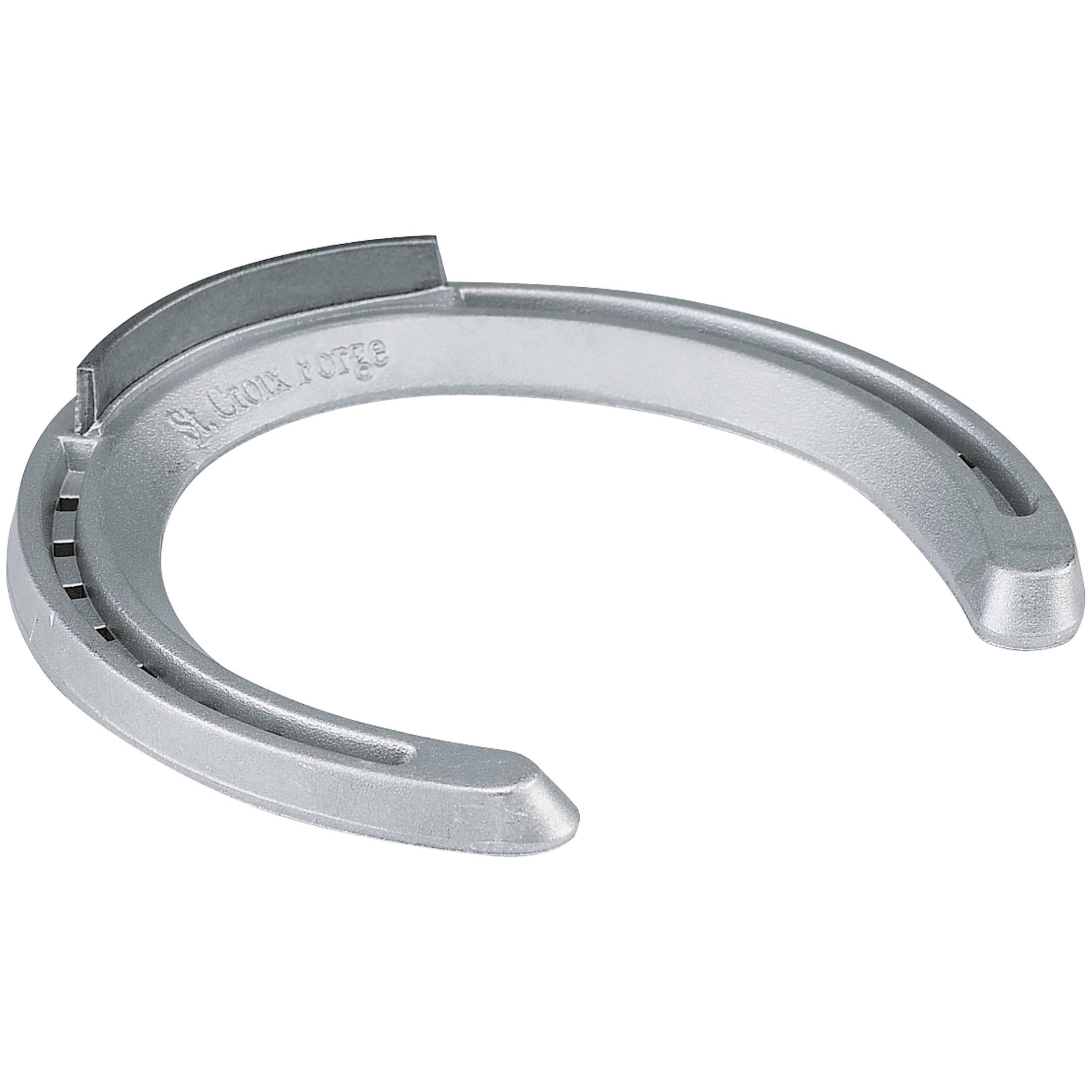 St. Croix Forge 776178 Toe Grab Horseshoe, 8 mm Thick, 4, Aluminum/Steel
