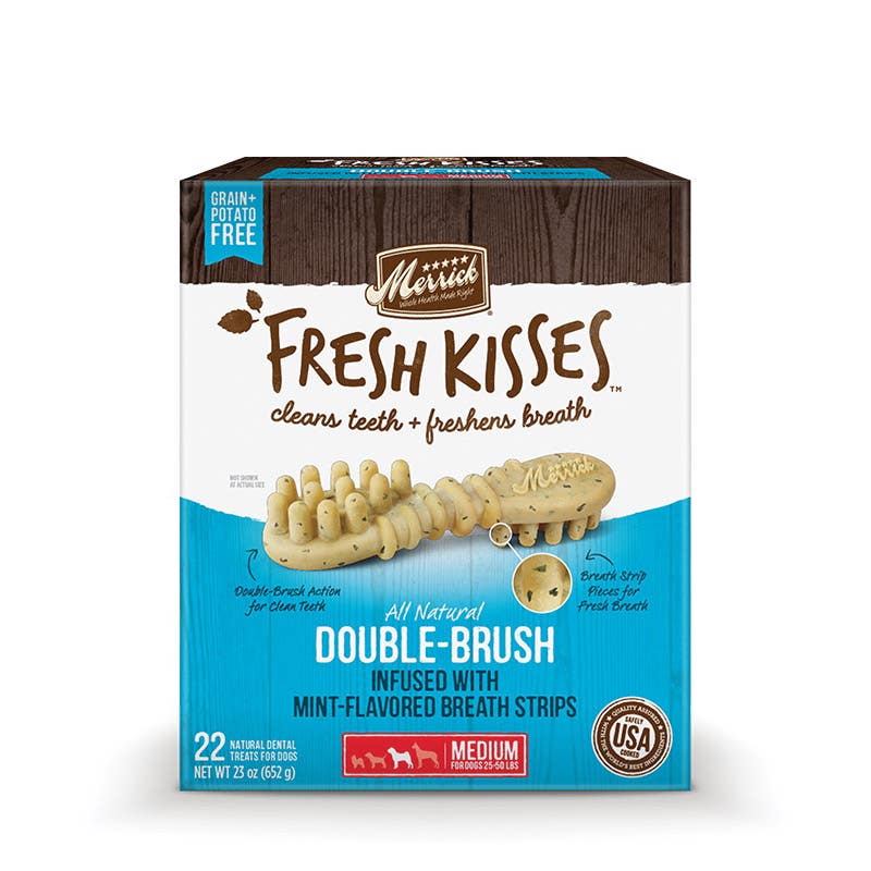 Merrick Fresh Kisses 66054 Dental Treat, M Breed, Adult, Senior Lifestage, Mint Flavor, 23 oz