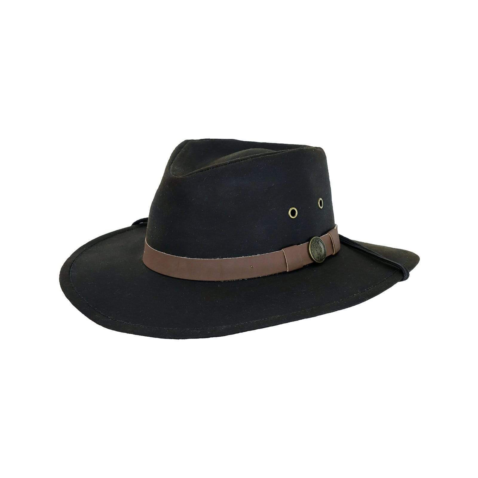 Outback Trading Company 1480-BRN-2XL Hat, 2XL, Cotton Oilskin, Brown