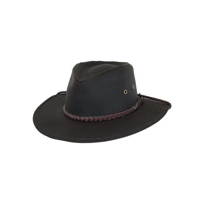 Outback Trading Company 1486-BRN-S Hat, S, Cotton Oilskin, Brown