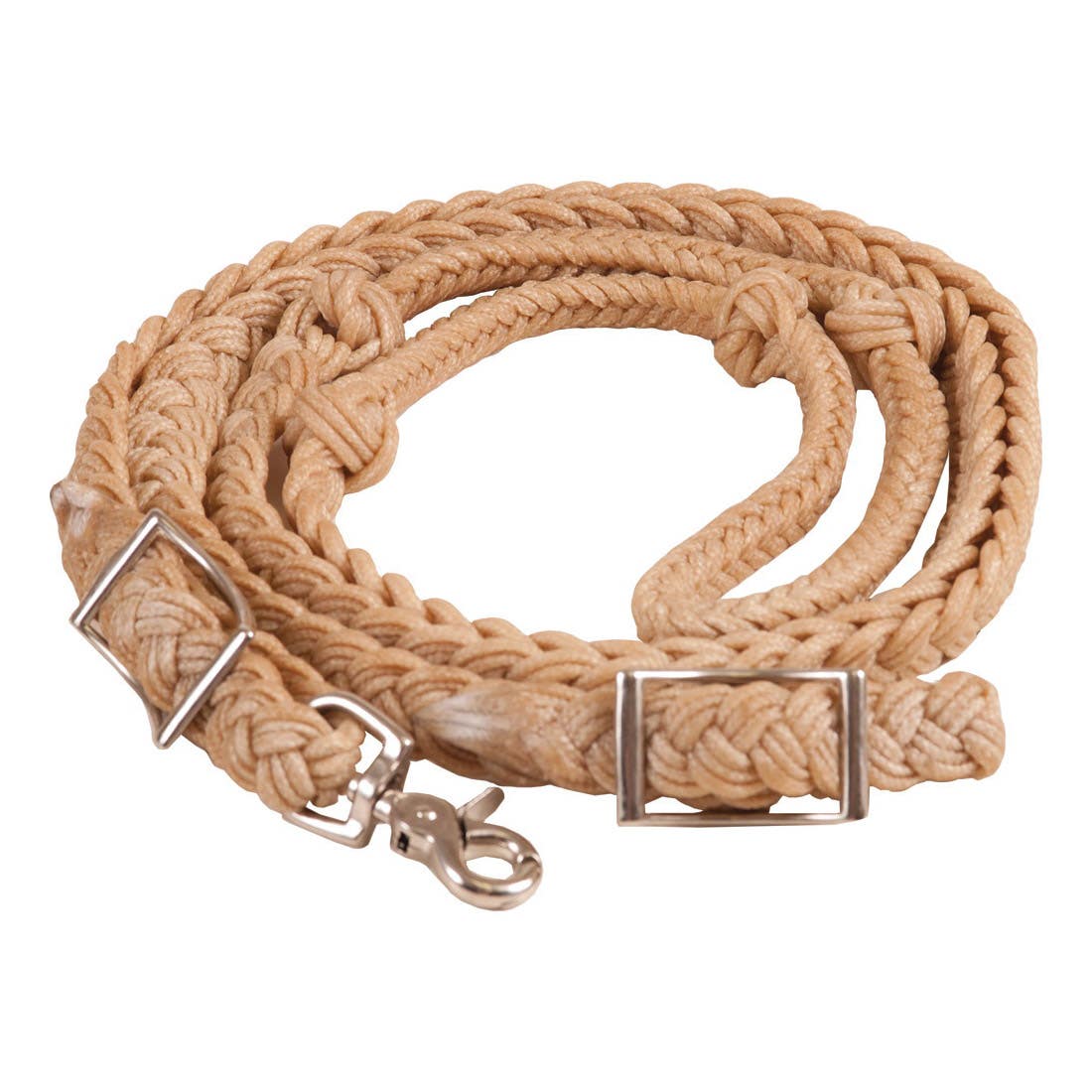 Oxbow Tack Wax Knotted Barrel Rein, 3/4 in W