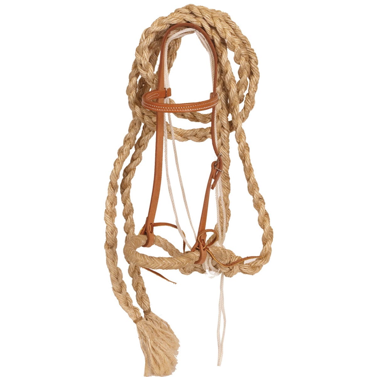 Oxbow Tack Breaking Hackamore, Brass/Grass