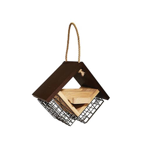 Woodlink Double Suet Cake Feeder, Contemporary, Bamboo, Hang Mounting