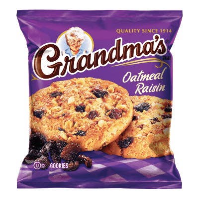 Grandma's Cookies, Oatmeal Raisin Flavor, 2.8 oz