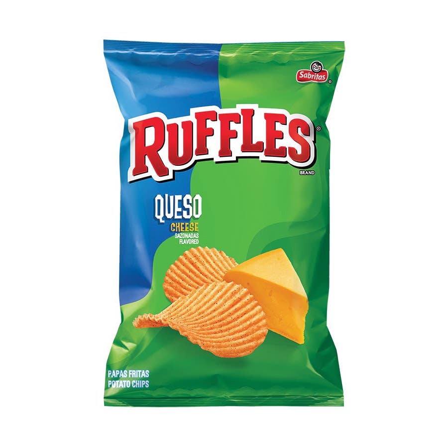 Ruffles Chips, Queso Cheese, 2.5 oz