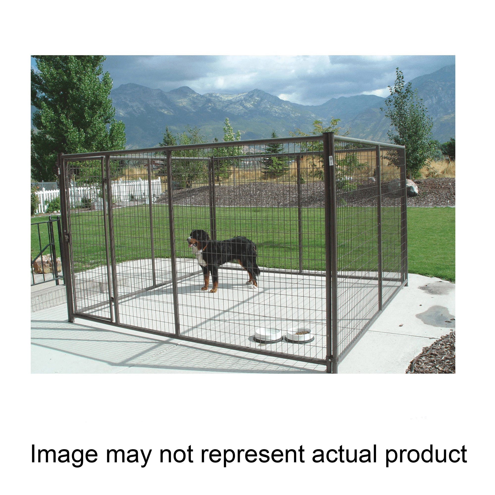 Powder River 009-10105 Dog Kennel Panel with Connector, Steel, Powder-Coated