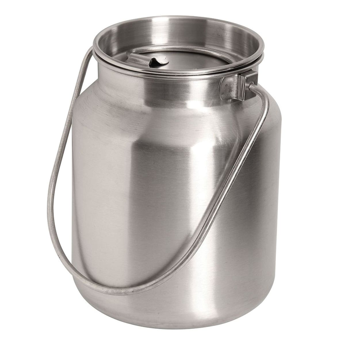 Lindy's Jug, 1 gal Capacity, Stainless Steel, 6-1/2 in Dia, 8-1/2 in H