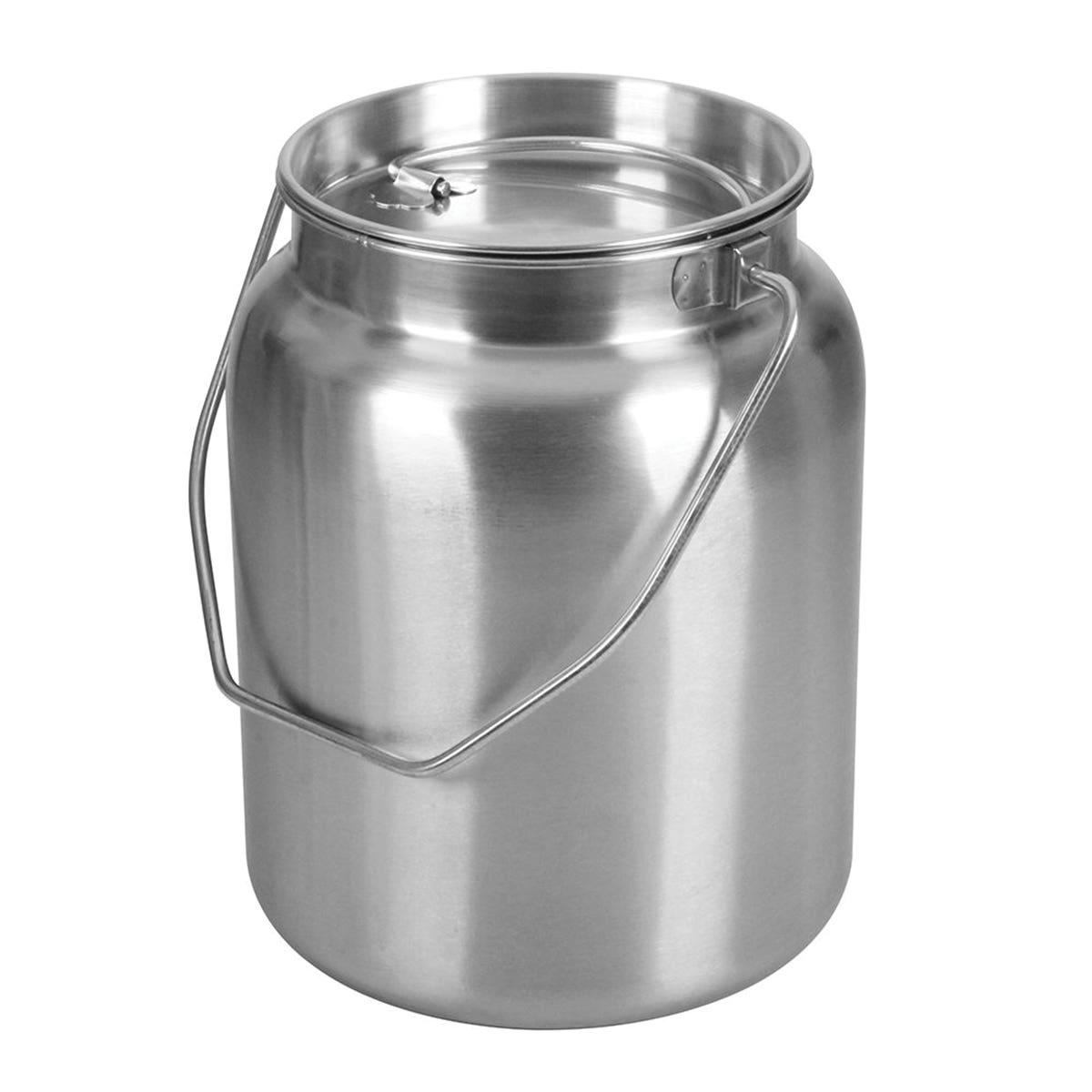 Lindy's Jug, 2 gal Capacity, Stainless Steel, 8-1/4 in Dia, 11 in H
