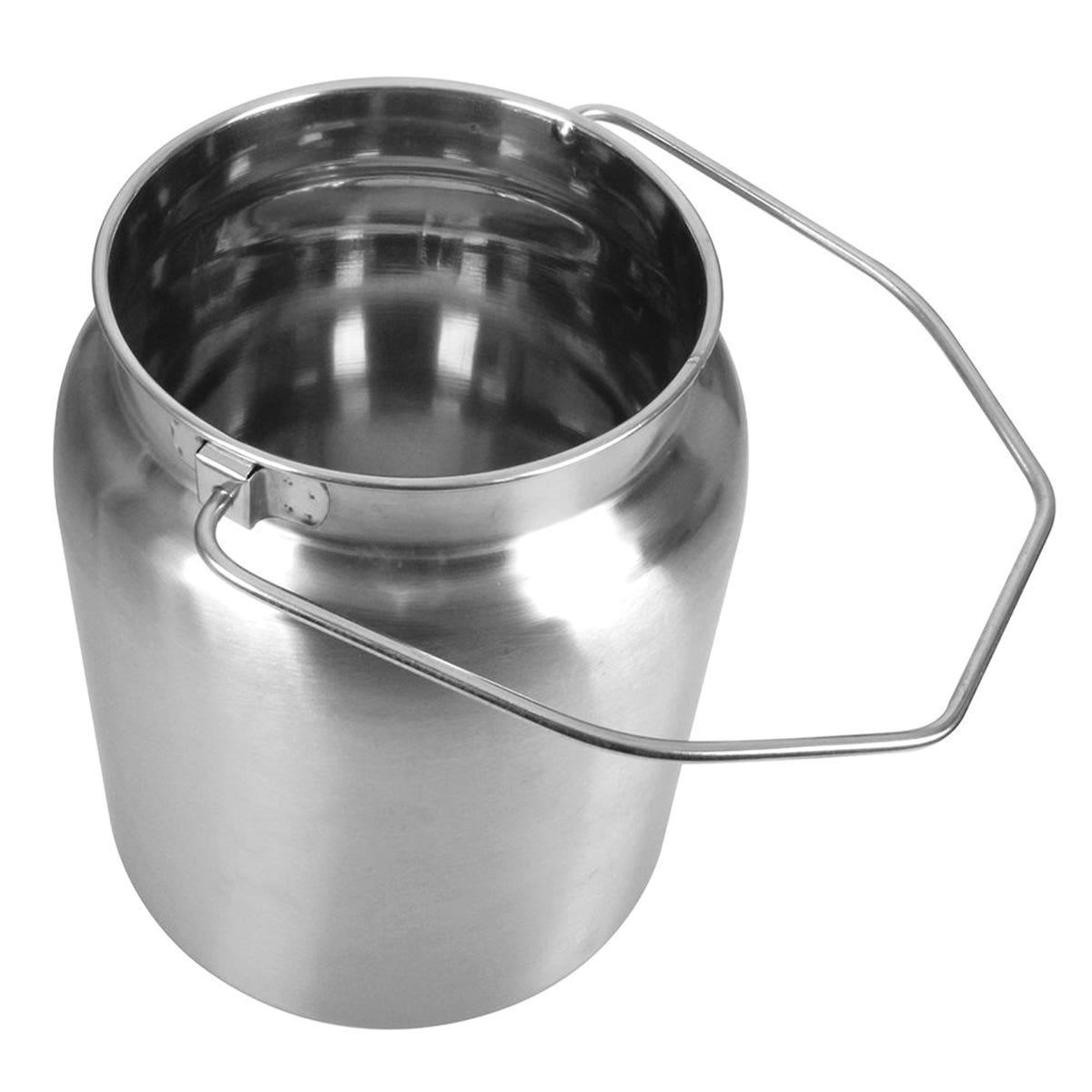 Lindy's Jug, 2 gal Capacity, Stainless Steel, 8-1/4 in Dia, 11 in H