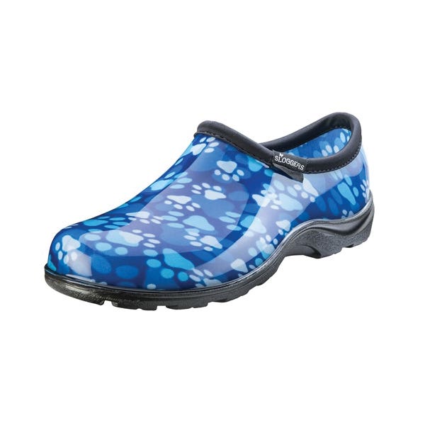 Sloggers Shoes, 8, Paw Print, Blue