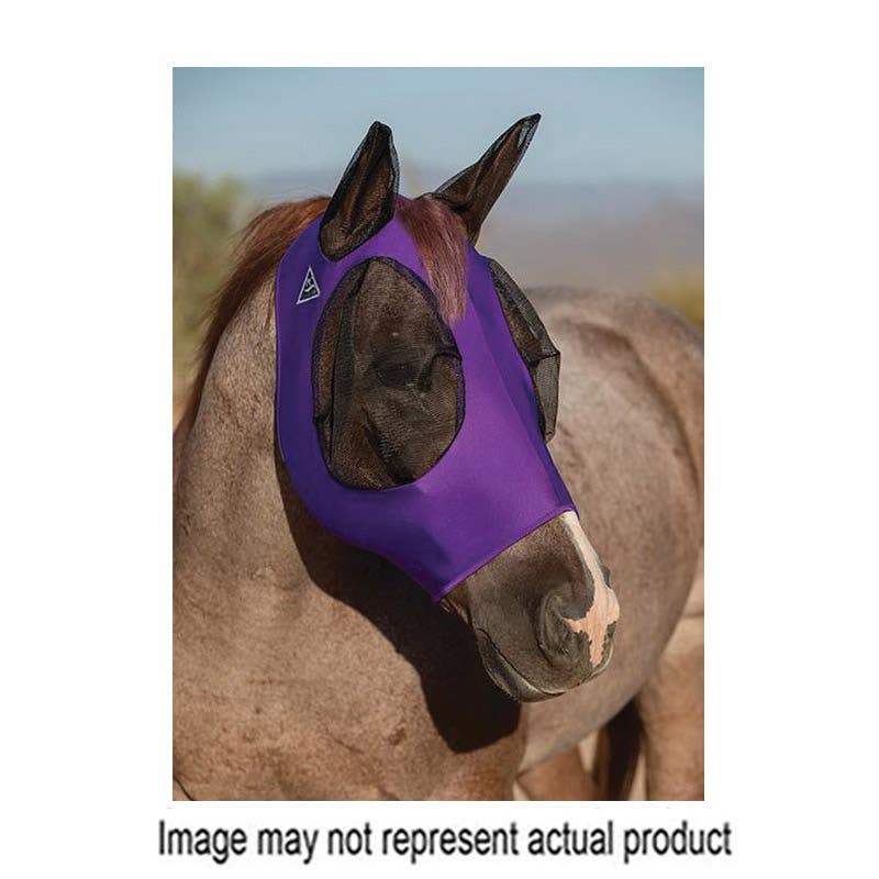 Professional's Choice Comfort-Fit Fly Mask, Warmblood, Lycra Mesh, Purple