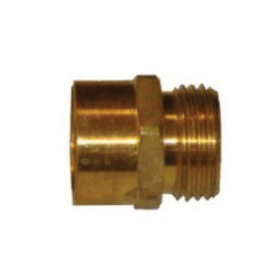 Quality Valve & Sprinkler Swivel Hose Adapter, 3/4 in, FPT x MHT, Brass