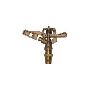 Quality Valve Impact Sprinkler Brass 1/2 in