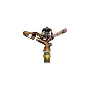 Quality Valve & Sprinkler Impact Sprinkler, 3/4 in Connection, 25 deg Nozzle Trajectory, Brass