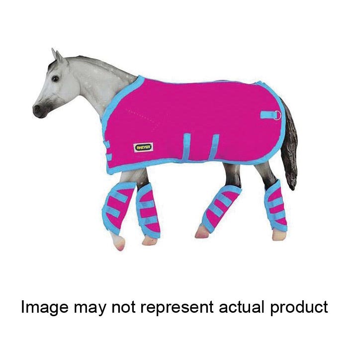 Breyer Blanket and Shipping Boots, Hot Pink, For Breyer Horses Traditional Series 1:9 Scale Horses