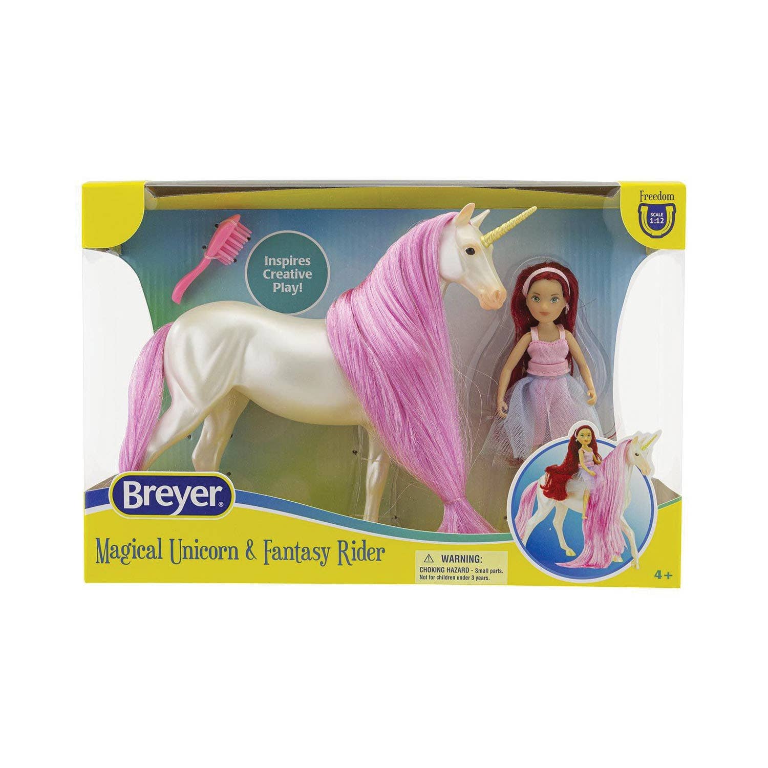 Breyer Horses Freedom Series Magical Unicorn Sky and Fantasy Rider Meadow Toy