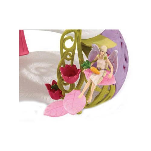 Schleich-S Glittering Flower House with Unicorns Playset, 55-Piece