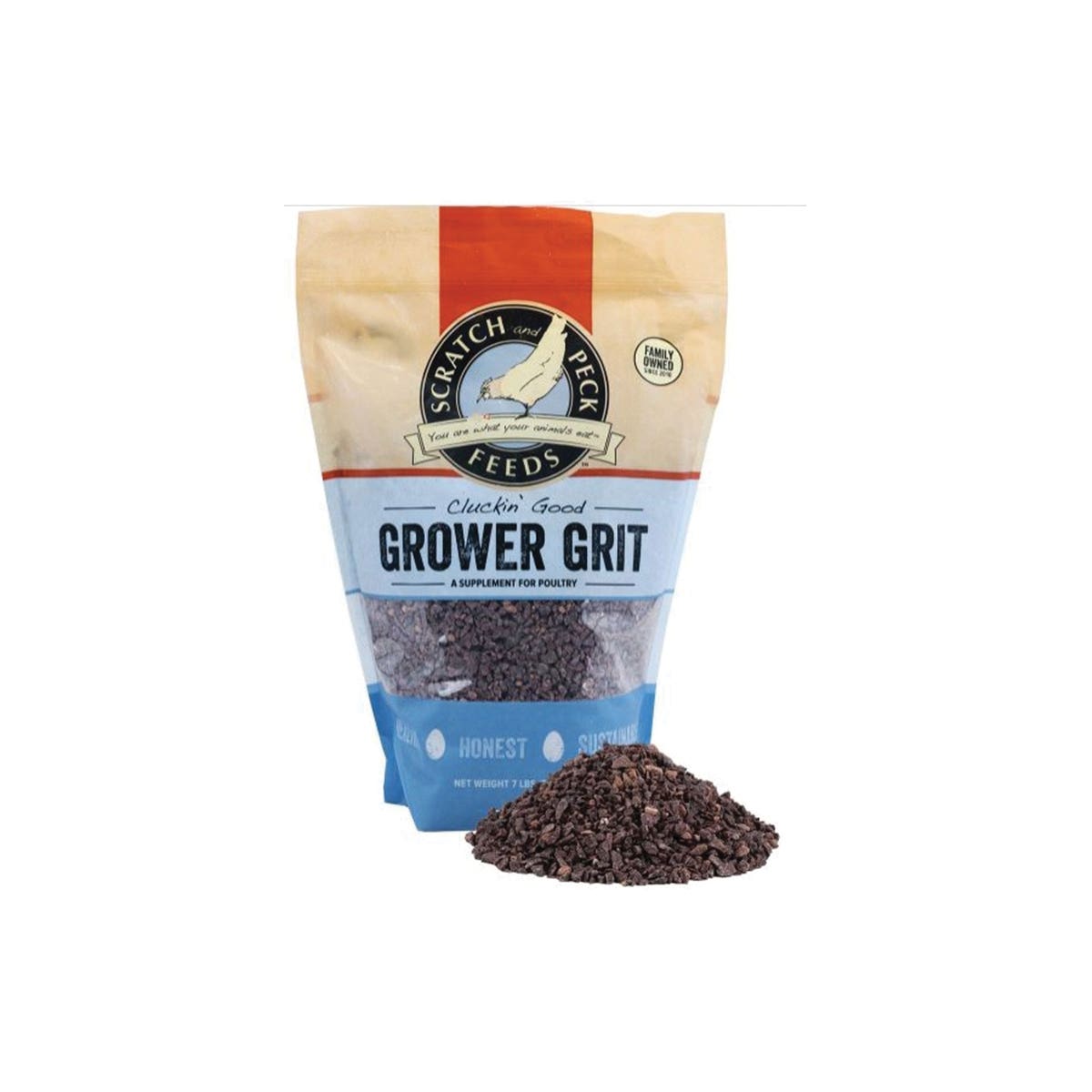 Scratch and Peck Feeds 9374-07 Cluckin Good Grower Grit, 7 lb Bag