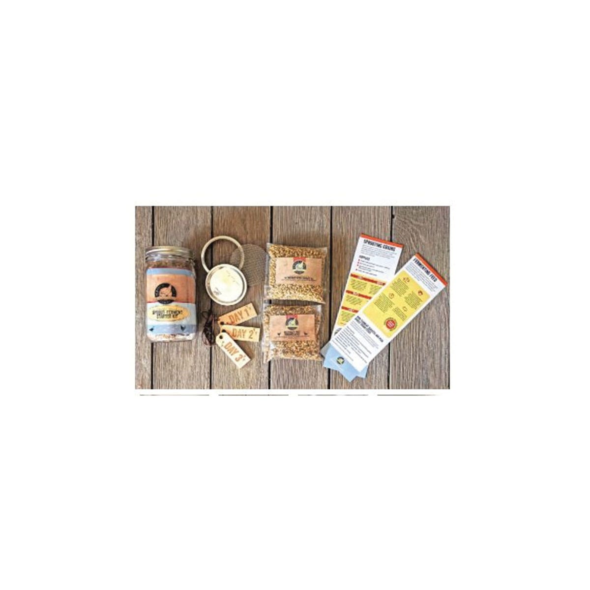Scratch and Peck Feeds 9960-01 Sprout Ferment Starter Kit, 32 oz Jar