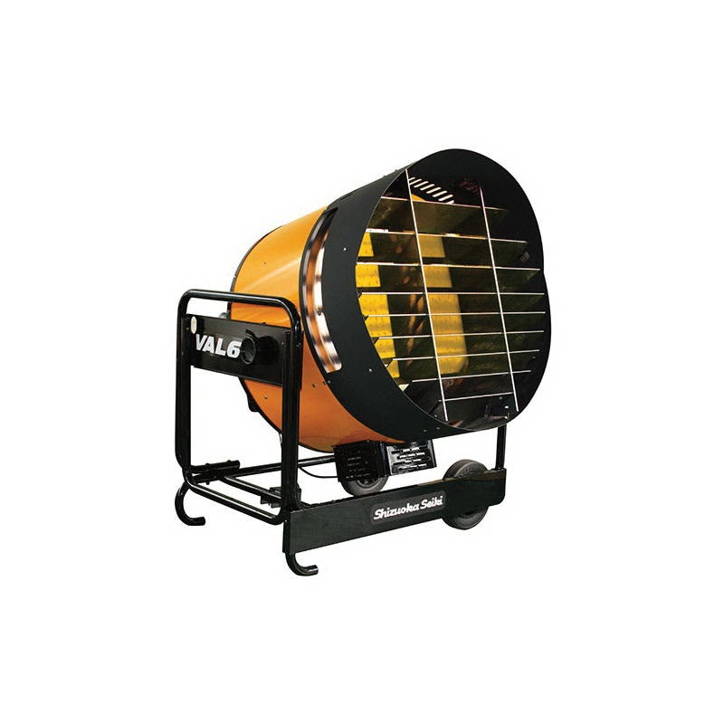 Shizuoka Seiki VAL 6 GP5II Gas Heater, 30.3 in W, 35.3 in H, 122,000 Btu/hr Heating, Propane