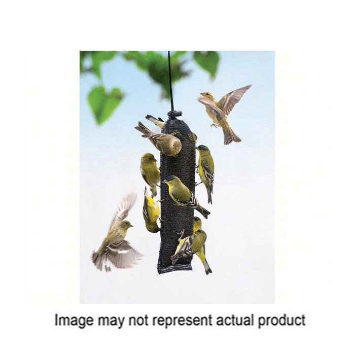 Songbird ESSENTIALS Bird Feeder, Magic Thistle Sack, 0.5 lb, Black