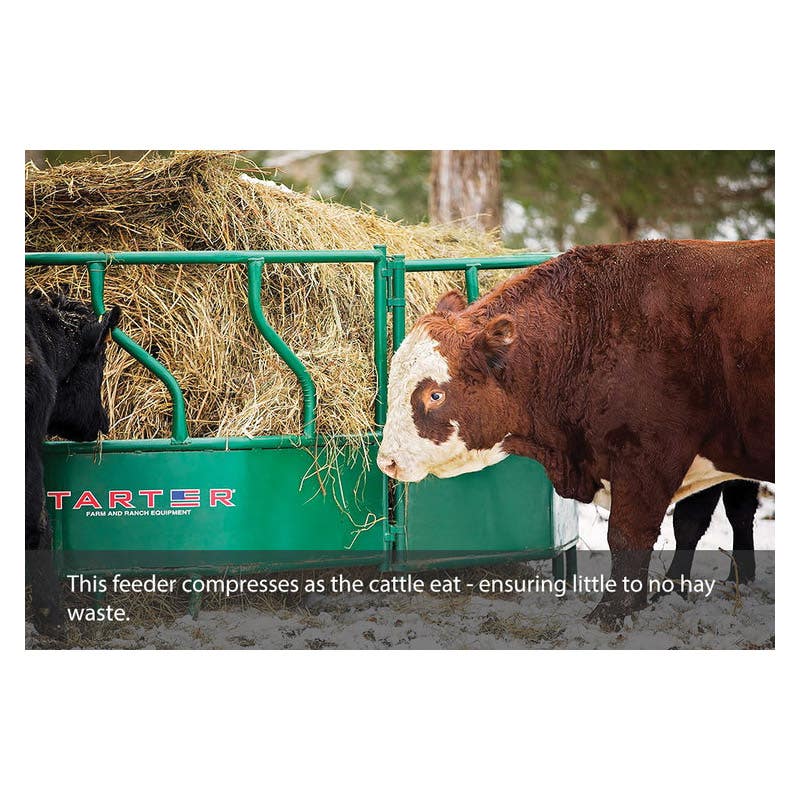 Tarter FFCT Cattle Flex Feeder Green Powder?Coated Steel