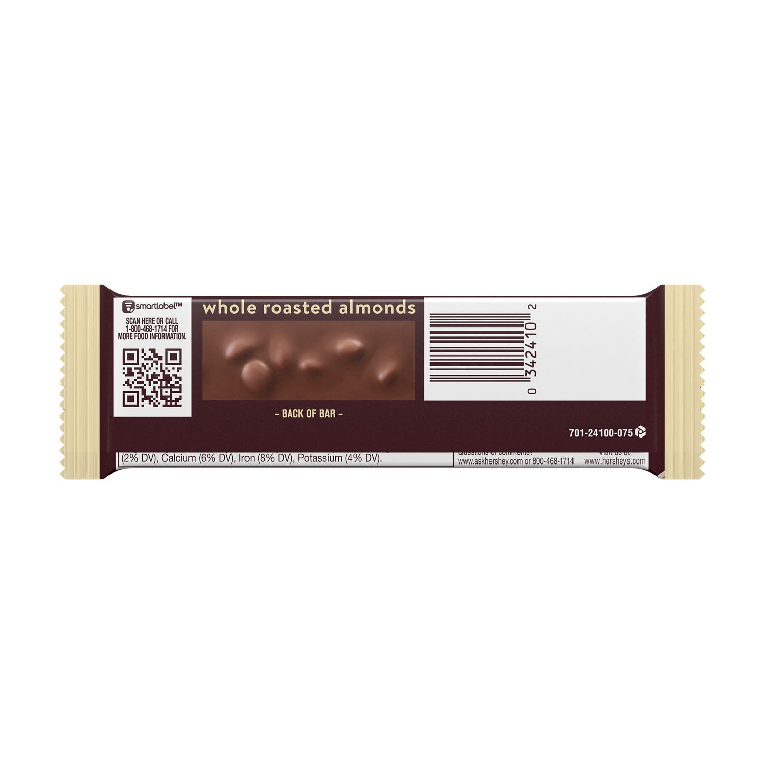 Hershey's Almond Milk Chocolate Candy Bar 1.45 oz