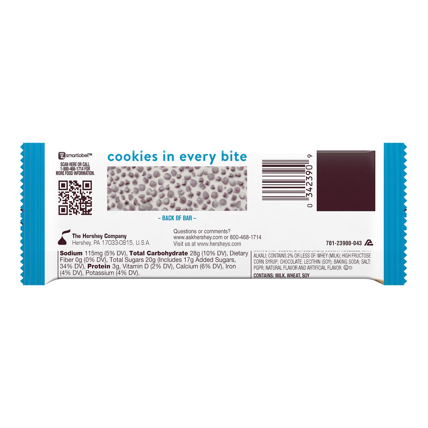 Hershey's Cookies & Creme Candy Bar 1.55 oz