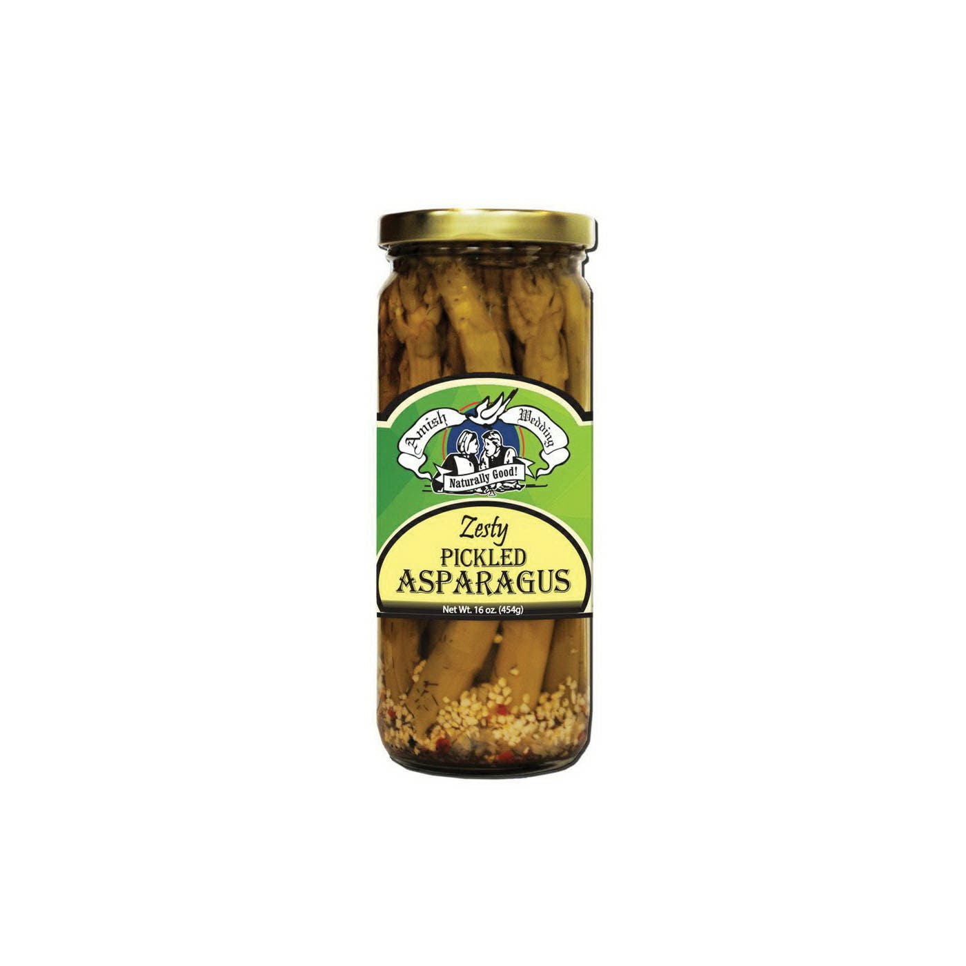 Amish Wedding Zesty Pickled Asparagus, 16 oz Jar