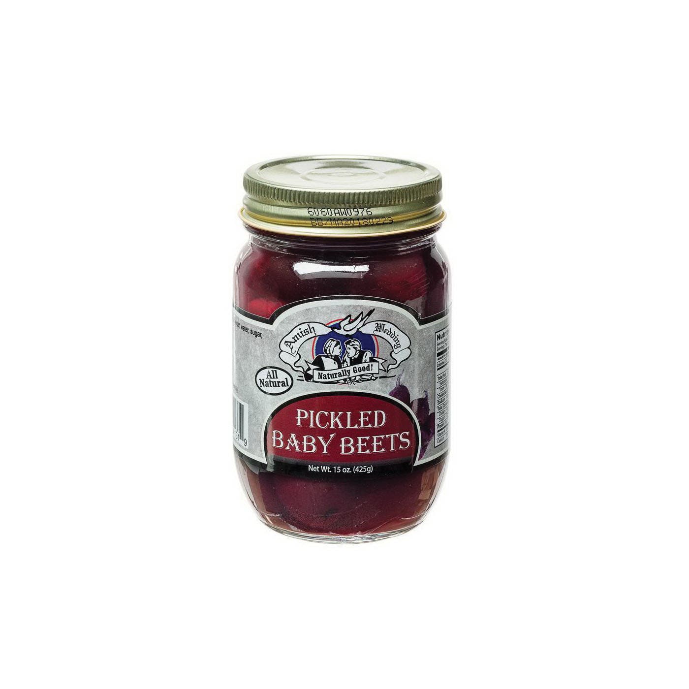Amish Wedding Pickled Baby Beets, 15 oz Jar