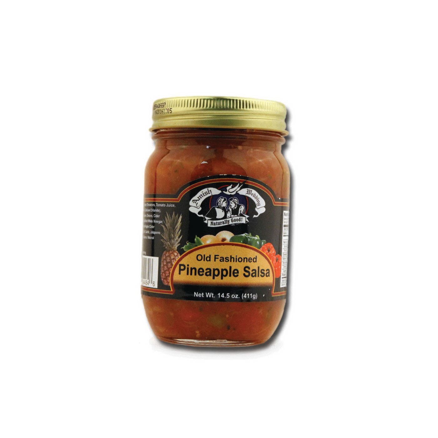 Amish Wedding Pineapple Salsa, 14.5 oz Jar