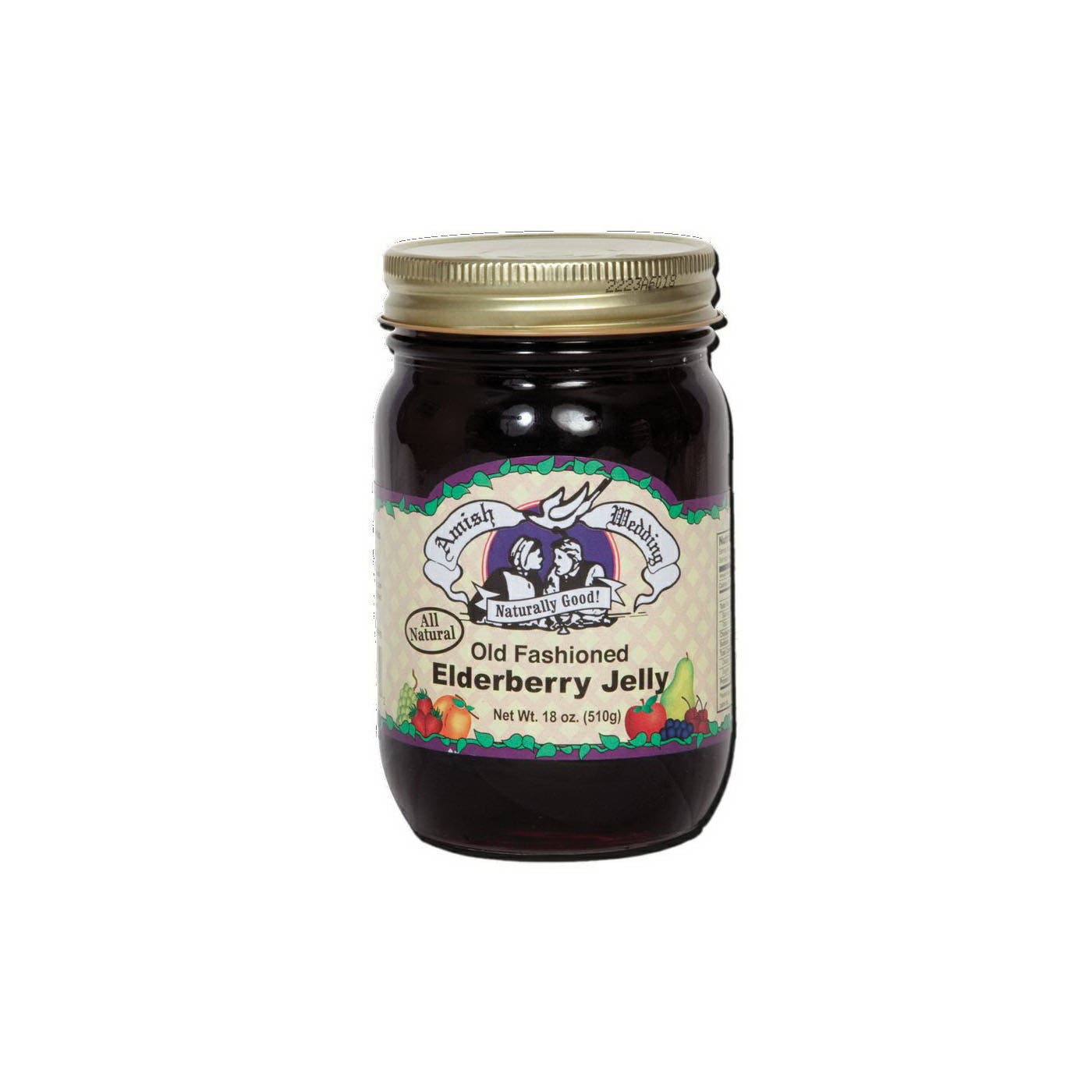 Amish Wedding Elderberry Jelly, 18 oz Jar