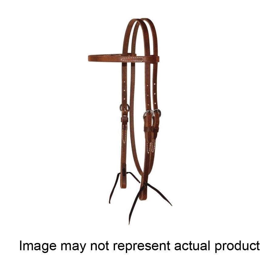 Circle Y Browband Headstall, Leather/Stainless Steel, Harness