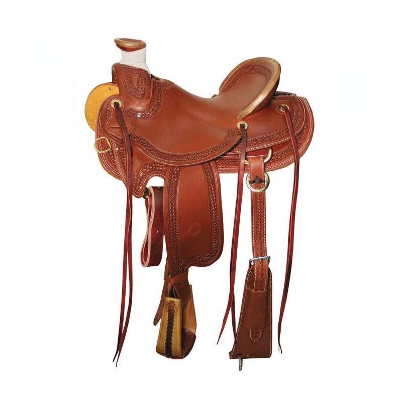 Circle Y Elko Saddle, 15 In., Wide Bar