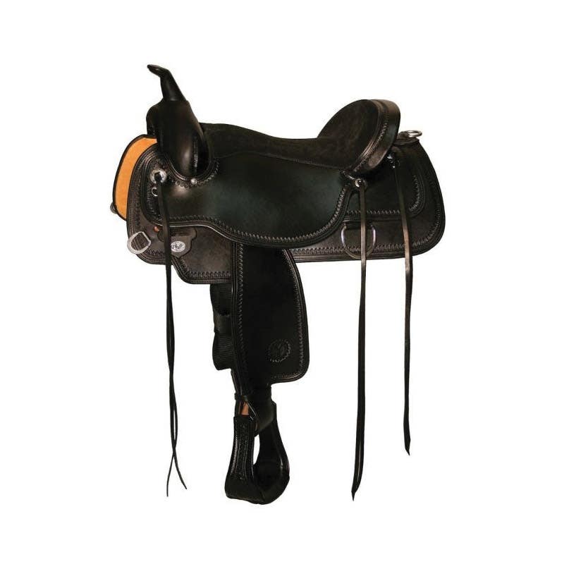 Circle Y Topeka Flex2 Saddle, 15 In., Quarter, Wide Bar