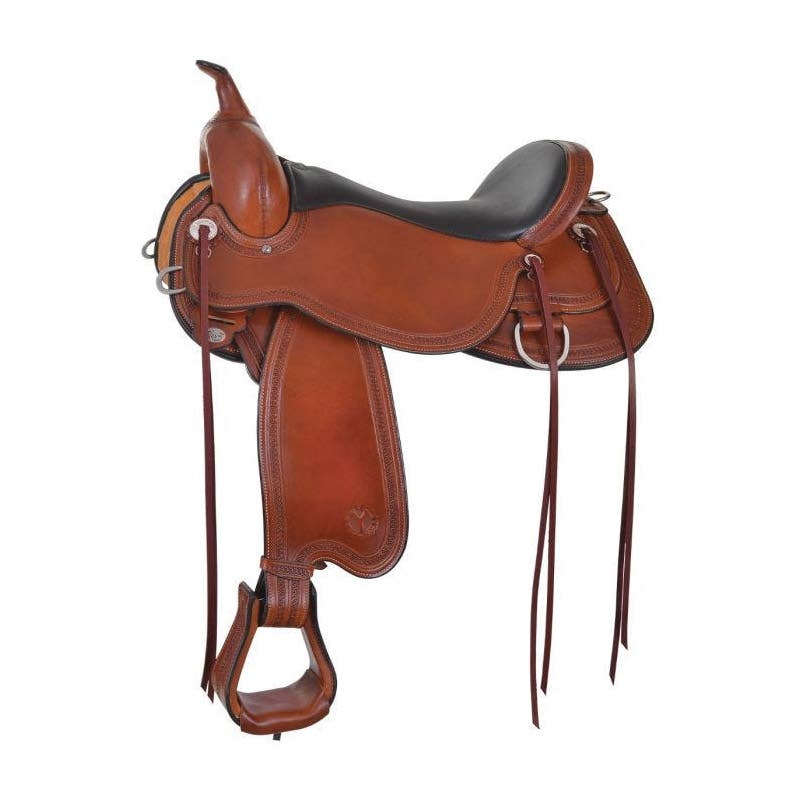 Circle Y Pioneer Flex2 Saddle, 17 In., Wide Bar