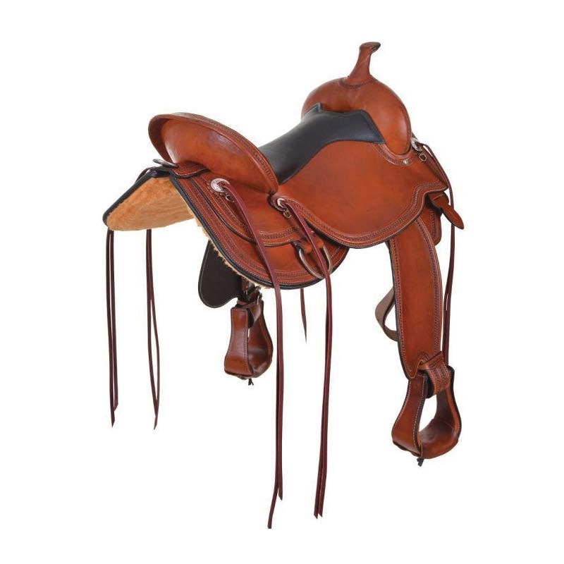 Circle Y Pioneer Flex2 Saddle, 17 In., Wide Bar